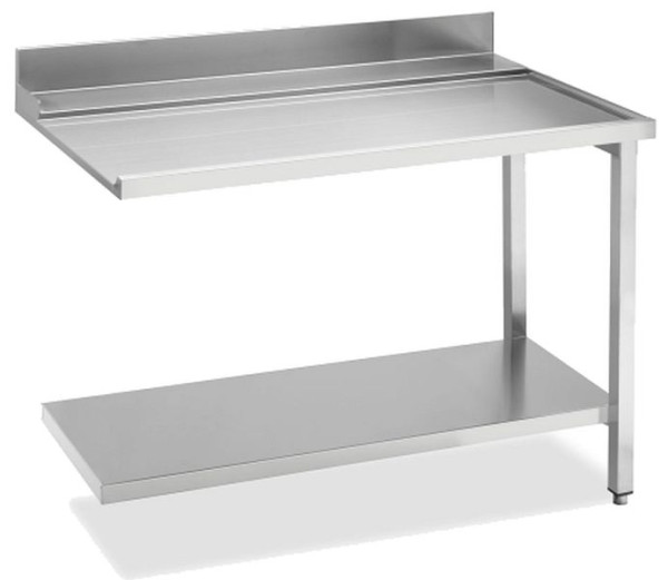 KBS Ablauftisch Breite 120cm mit Grundboden, Anbau rechts, 20390106