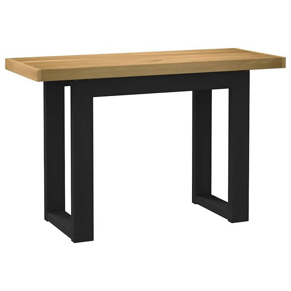vidaXL Schreibtisch NOAIN U-Form-Beine 120x50x75 cm Massivholz Kiefer, 4100041