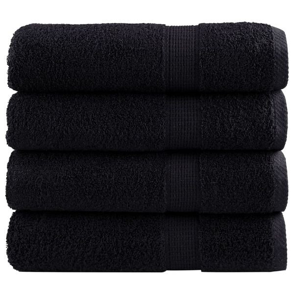 vidaXL Premium-Badetücher 4 Stück 100x150 cm 600 g/m² 100% Baumwolle, 137432