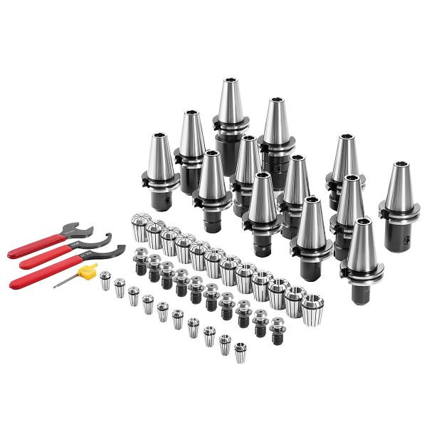 VEVOR Spannzangenhalter ER 16/32, 35-teilig, SLN FMB ER16/32 APU mit 10 Anzugsbolzen und 3 Schraubenschlüsseln, für Fräsmaschinen, CATDBCAT40ERJEC38V0