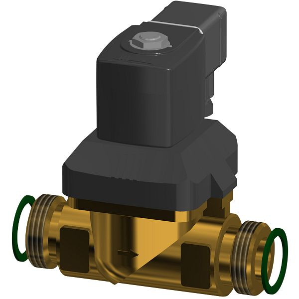 KWC Magnetventil DN 20, Anschlüsse beidseitig G 1 B, Stichmaß 108 mm, 230 V AC, 3600012736