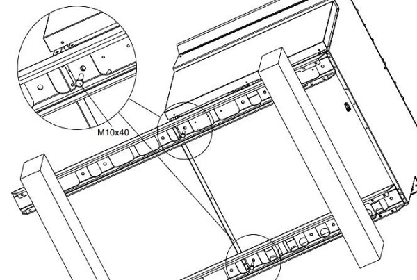 ZANUSSI Satz Unterstützungsträger, für 23 l-Fritteusen und Pastakocher der Serie EVO 900, für Rollen, VE: 2 Stück, 406206372