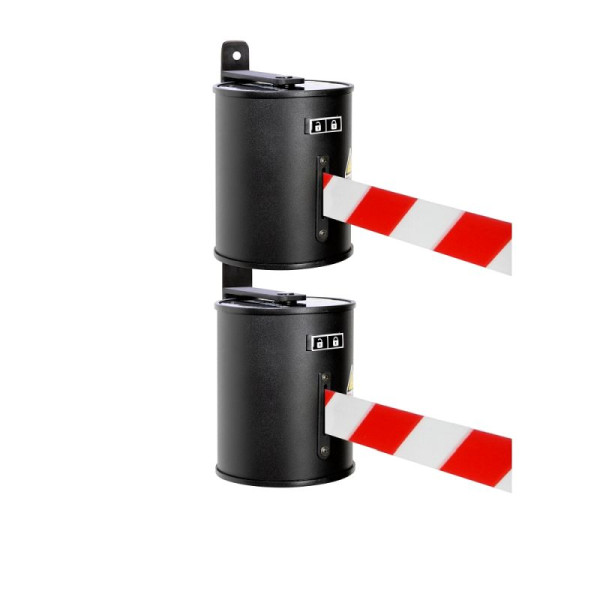 Stein HGS Wandgurtkassette -P-Line Double-, rot/weiß diagonal (schraffiert), 34247-13