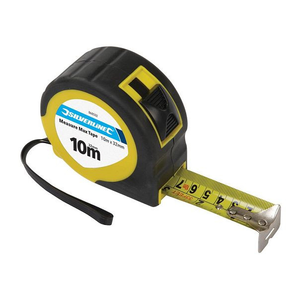 Silverline Rollbandmaß „Measure Max“, 10 m x 32 mm, 868502