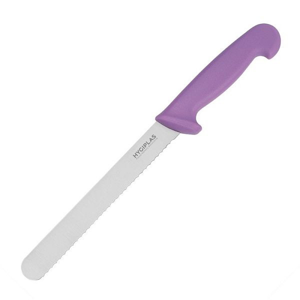 Hygiplas Brotmesser 21,6 cm lila, Klingenlänge 20,3 cm, FP731