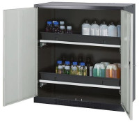 Vorschau: asecos Chemikalienschrank Systema-T CS-102, Korpus anthrazit, Flügeltüren grau, 2 Tablarauszüge, 208655 Vorschau: asecos Chemikalienschrank Systema-T CS-102, Korpus anthrazit, Flügeltüren grau, 2 Tablarauszüge, 208655