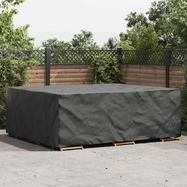vidaXL Gartenmöbelabdeckung Schwarz 300 x 250 x 100 cm 600D, 4105857