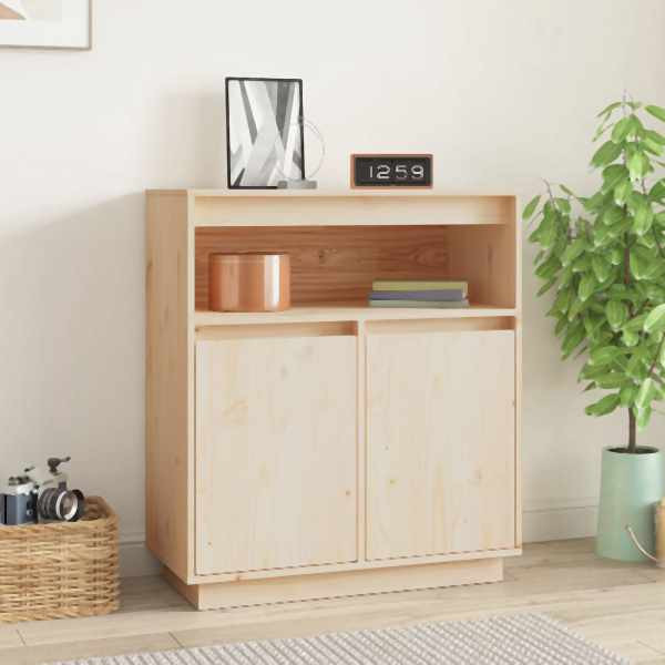 vidaXL Sideboard 70x34x80 cm Massivholz Kiefer, 814384, 8720845580278