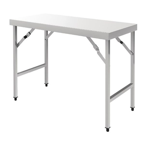 Vogue klappbarer Arbeitstisch 120 x 90 x 60 cm, hochwertiger Edelstahl, CB905