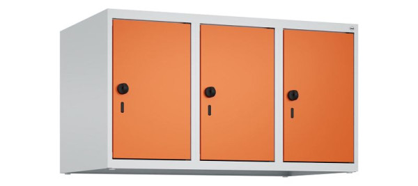 C+P Schrankaufsatz Classic PLUS, Aufsatzschrank, 7035/2004, Drehriegel, 500x900x500mm, 3 Abteile, 080090-30 S10030