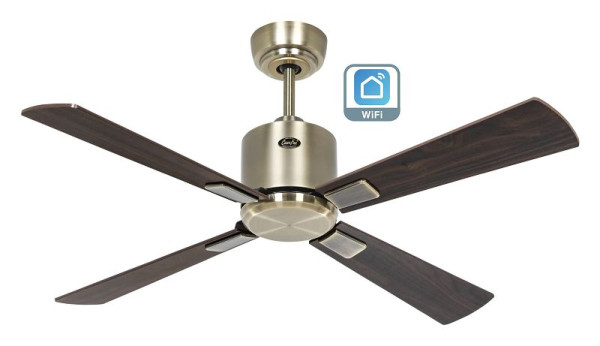 CasaFan Deckenventilator Eco Neo III 103 Messing antik-Nussbaum/Kirsche WiFi, 944111W