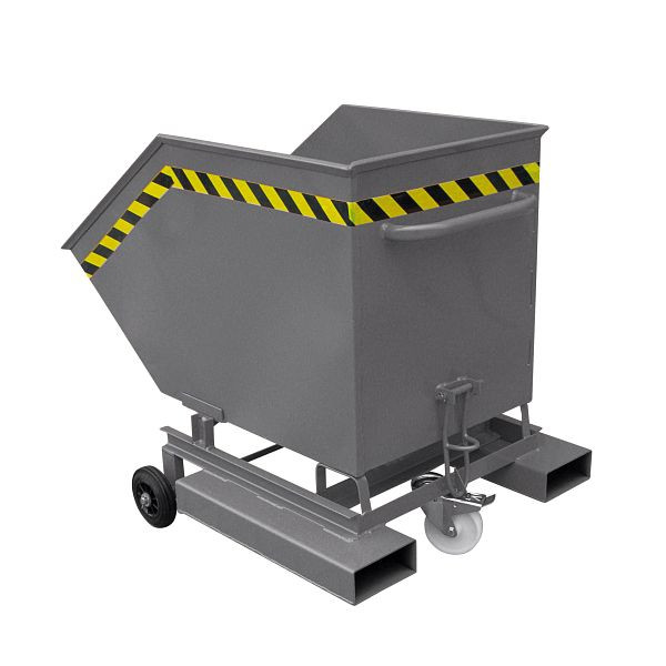 Eichinger Industrie Kastenwagen mit Rollen und Einfahrtaschen, 300 kg, 800 Liter, anthrazitgrau, 20411100000096