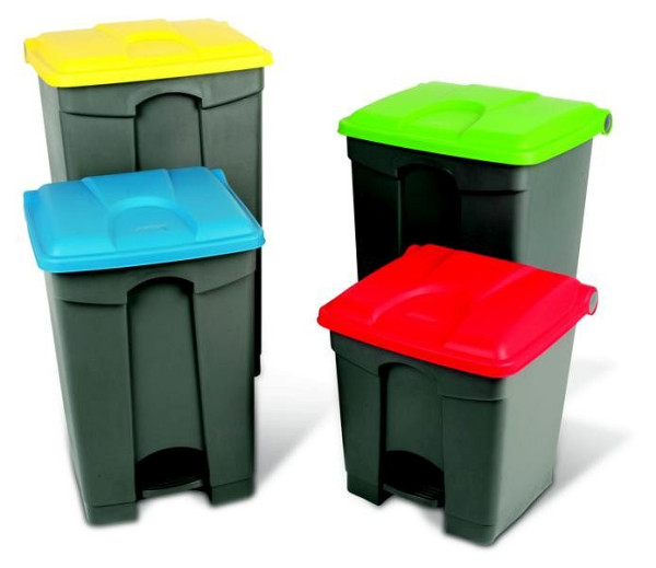 Orgavente Treteimer-zweifarbig aus PP, antrazit/weiß, HxBxT 600x410x398 mm, 45 Liter, SO-1245-GWHT