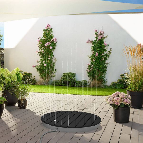 HOME DELUXE WPC Bodendusche CALIA Anthrazit, ⌀ 70,5 cm, 61577