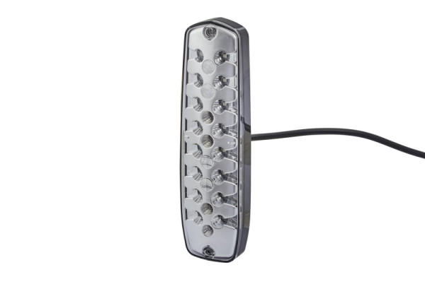 HELLA Heckleuchte, Lean LED, LED, 24/12V, Anbau/geschraubt, glasklar, LED-Lichtfarbe: weiß, 500mm, offene Kabelenden, rechts/links, 2SD 343 910-001