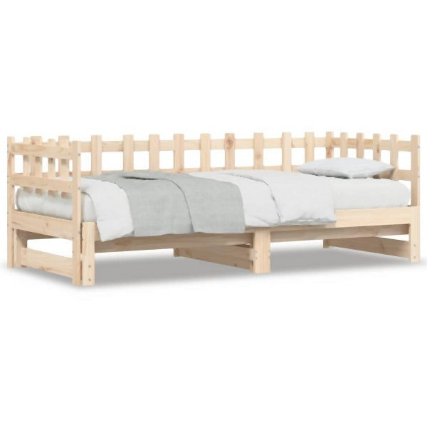 vidaXL Tagesbett Ausziehbar 2x(90x200) cm Massivholz Kiefer, 840388