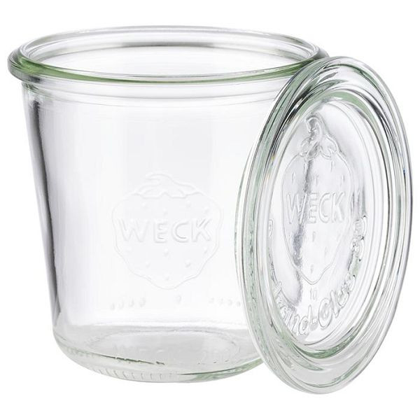 APS Weck-Glas mit Deckel, Ø 9 cm, Höhe: 9 cm, Sturzform 290 ml, VE: 6 Stück, 82352