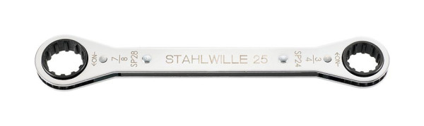 STAHLWILLE Ratschenringschlüssel Nr.25aSP Spline-Größe 8 x 10 Länge 109 mm, 41570810