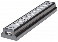 Produktbild von MANHATTAN Hi-Speed USB 2.0 Desktop Hub, 10 Ports, Stromversorgung über USB oder AC Netzadapter, 161572 MANHATTAN Hi-Speed USB 2.0 Desktop Hub, 10 Ports, Stromversorgung über USB oder AC Netzadapter, 161572
