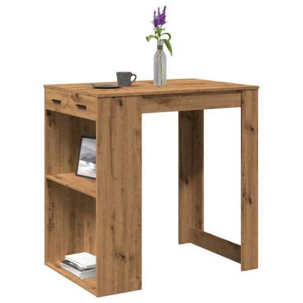 vidaXL Bartisch Artisan-Eiche 102x70x103,5 cm Holzwerkstoff, 3309329