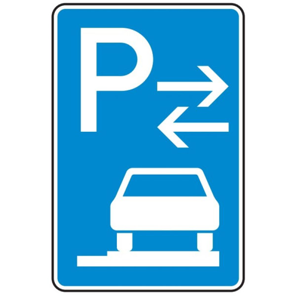 Stein HGS Parken auf Gehwegen ganz in Fahrtrichtung rechts (Mitte) Nr. 315-68, 420 x 630 mm, RA2, Alform, 315-68-122