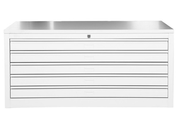 Gürkan Flachablageschrank, 83 x 113 x 53 cm, Lichtgrau, Grau, EU Zylinderschloss, MPC/5.A1/TX, 111407