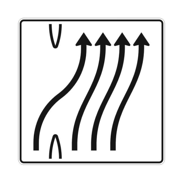 Stein HGS Überleitungstafel Verkehrszeichen StVO 501-62, Alform, RA1, RA1, Alform, 501-62.0004