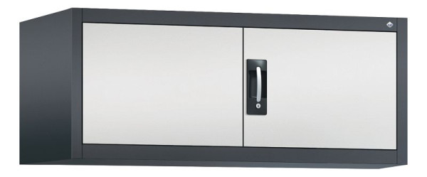C+P Aufsatzschrank Acurado, H500xB1200xT600mm, Farbe: Schwarzgrau / Lichtgrau, Muldengriff, 9494-000 S10027