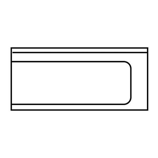 KBS Universal-Ablauftisch ohne Grundboden, 120cm Anbau rechts, mit Aufkantung, 20390017