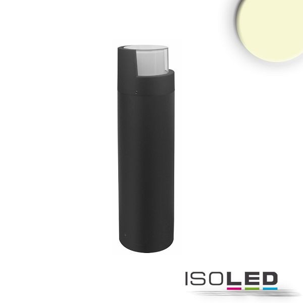 ISOLED LED Wegeleuchte Poller-6, 50cm, 6W, sandschwarz, warmweiß, 114283