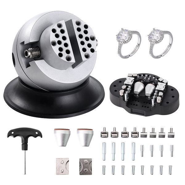 VEVOR Schmuck Kugelschraubstock Gravierwerkzeug 78 mm Kugeldurchmesser 54 mm Max. Öffnung, WNXZSZ213YC314SIPV0