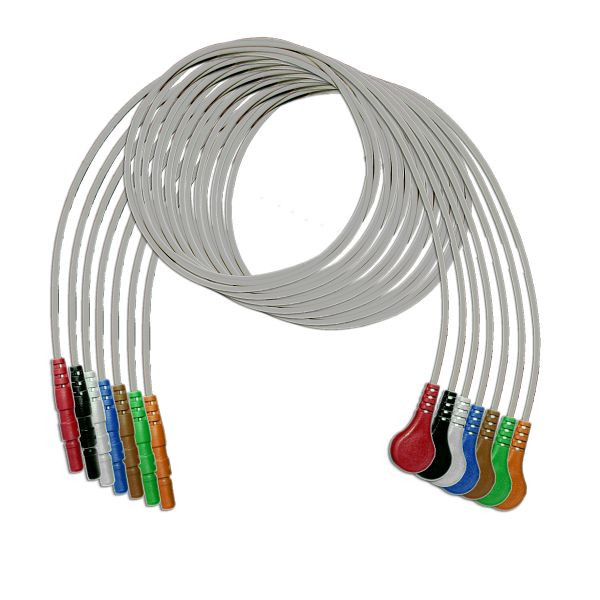 Golmed 7-adrige LZ-EKG-Adapterleitung mit Druckknopf, 60 cm, 1-6-S7