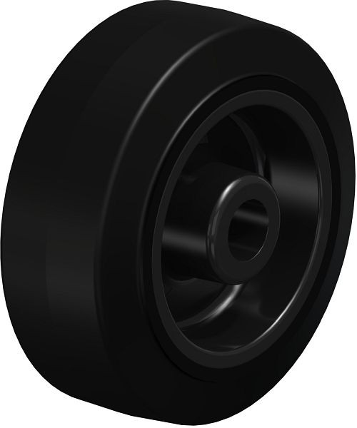 Blickle POEV 80/12G Rad aus Elastik-Vollgummi, Schwarz, 841992