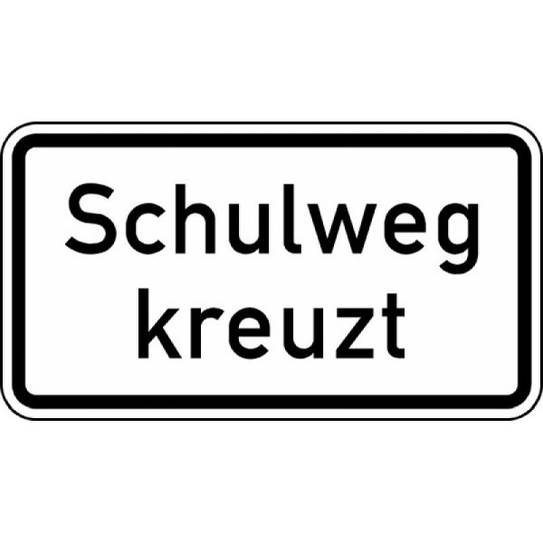 Stein HGS Schulweg kreuzt Nr. 2304, 420 x 231 mm, Flachform 2 mm, RA1, 2304-111