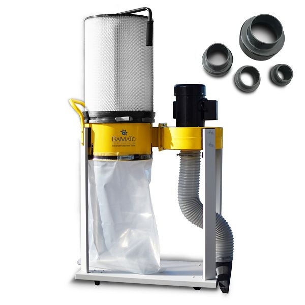 BAMATO Absauganlage AB-1500CF mit Feinstaubfilter und Adapter Set (230V), AB-1500CF_230V