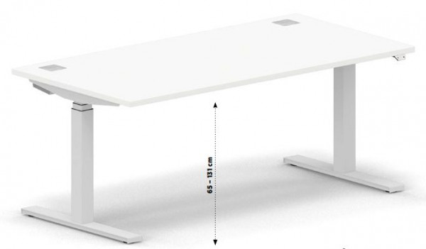 Nowy Styl Schreibtisch elektrisch höhenverstellbar eModel 160X80cm B BI White, WNIR10FD9ANEA-BI00AL00AL