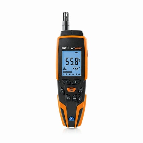 HT Instruments Multifunktions-Thermo-Hygrometer zur Messung von Materialfeuchte mit Sonden, 1010920