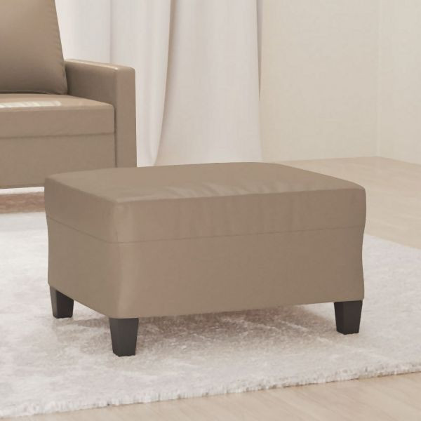 vidaXL Fußhocker Cappuccino-Braun 70x55x41 cm Kunstleder, 349360
