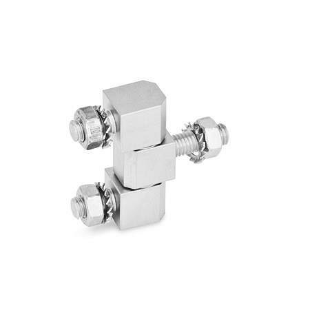 Ganter Edelstahl-Scharniere (GN 129.5-16-D-NI), VE: 5 Stück, 129.5-16-D-NI