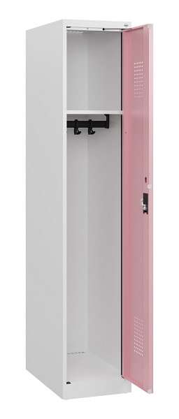 C+P Spind Evolo PLUS, Sockel, 1 Abteil, 1630x300x500mm, 9016/3015, Zylinderschloss, 0490205-10 S10045