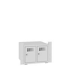 Eurobox Schuhschrank 2 Fächer, 340 x 483 x 430 mm, 3070-0602