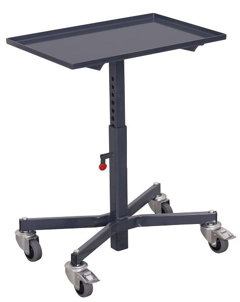 VARIOfit ESD Materialständer, Ladefläche: 605 x 405 mm, Außenmaße: 610 x 410 x 535 - 810 mm, sw-405.041