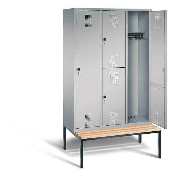 C+P Kombi-Spind Evolo, H2090xB1200xT815mm, Farbe: Weißaluminium, 48650-32 S10020