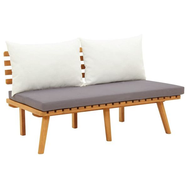 vidaXL Gartenbank mit Kissen 115 cm Massivholz Akazie, 46672
