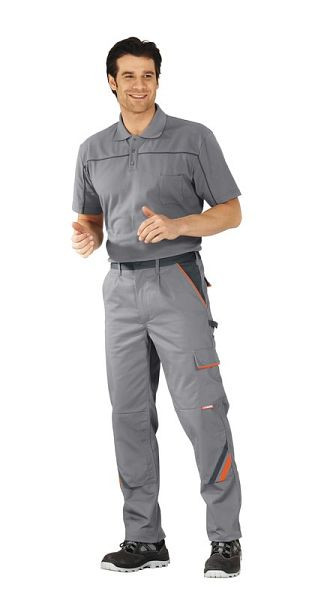 Planam Visline Bundhose, zink/orange/schiefer, Größe 50, 2420050