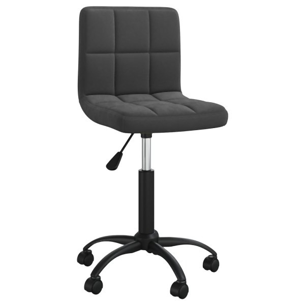 vidaXL Esszimmerstuhl Drehbar Schwarz Samt, Polyester, 3087593