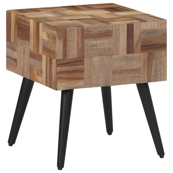 vidaXL Beistelltisch 40x40x45 cm Recyceltes Massivholz Teak, 358522