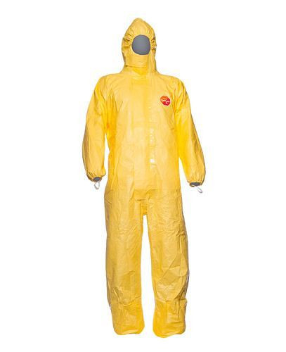 DuPont Einweg-Schutzanzug Tychem 2000 C, Kategorie III, Typ 3B, 4B, 5B, 6B, gelb, Größe XXL, 268094