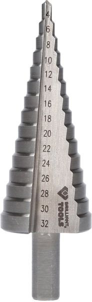 Brilliant Tools Stufenbohrer, Ø 4 - 32 mm, BT101928