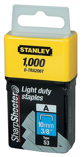 Stanley Klammern Typ A 10mm, VE: 1000 Stück, 1-TRA206T